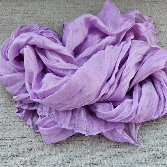 Women Scarf Light Purple Neck Band Fashion Scarf Long Scarf 60X30 inches Unbran - Picture 8 of 9